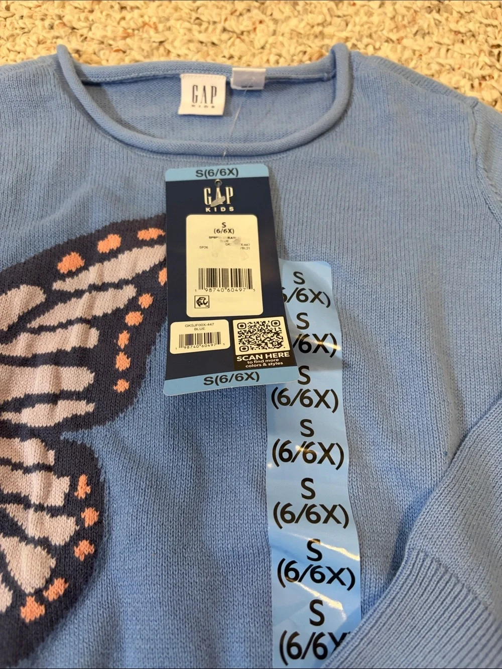 GAP Kids Light Blue Crewneck Top